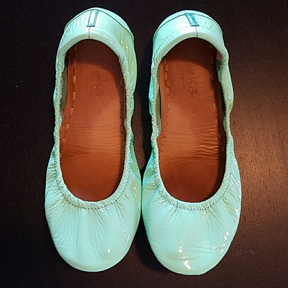 Tieks Shoes - Tieks by Gavrieli Mint Patent Ballet Flats